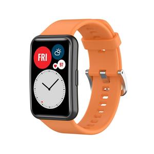 Strap-it Huawei Watch Fit SE siliconen bandje (oranje)