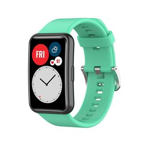Strap-it Huawei Watch Fit SE siliconen bandje (aqua)