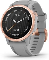 Garmin Fenix 6S Sapphire 42 mm grijs met een grijze siliconen polsband - refurbished