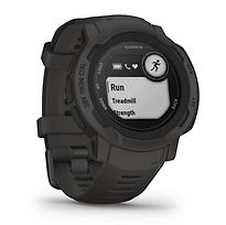 Garmin Instinct 2 45 mm zwart met een zwarte siliconen polsband - refurbished