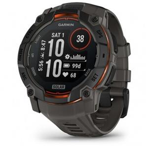 Garmin Instinct 3,50mm,Solar,Black Bezel with Charcoal Band Smartwatch Zwart