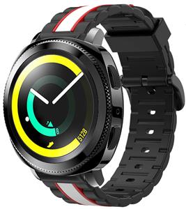 Strap-it Samsung Gear Sport Special Edition Band (zwart/wit)