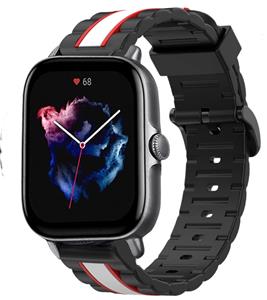 Strap-it Xiaomi Amazfit GTS 3 Special Edition Band (zwart/wit)