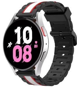 Strap-it Samsung Galaxy Watch 5 - 44mm Special Edition Band (zwart/wit)