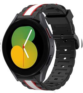 Strap-it Samsung Galaxy Watch 5 - 40mm Special Edition Band (zwart/wit)