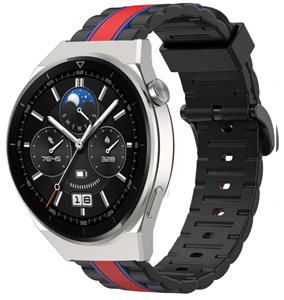 Strap-it Huawei Watch GT 3 Pro 46mm Special Edition band (zwart/rood)
