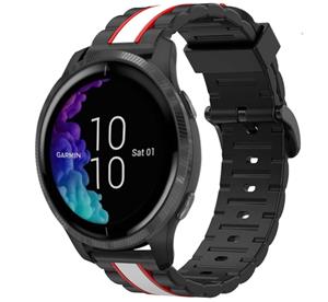 Strap-it Garmin Venu Special Edition band (zwart/wit)