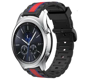 Strap-it Samsung Gear S3 Special Edition band (zwart/rood)