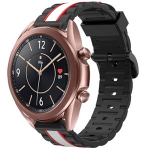 Strap-it Samsung Galaxy Watch 3 41mm Special Edition Band (zwart/wit)