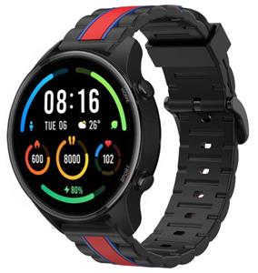 Strap-it Xiaomi Mi Watch Special Edition band (zwart/rood)