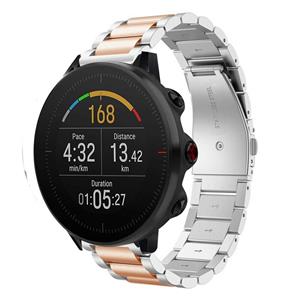 Strap-it Polar Vantage M stalen band (zilver/rosé goud)