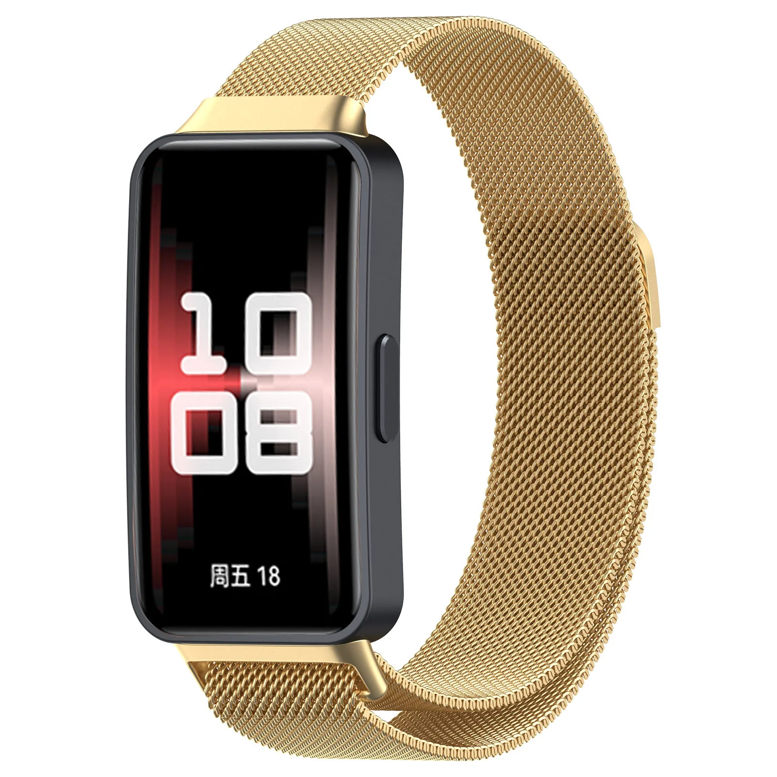 Strap-it Huawei Band 9 Milanese band (goud)