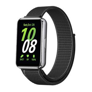 Strap-it Samsung Galaxy Fit 3 nylon bandje (zwart)