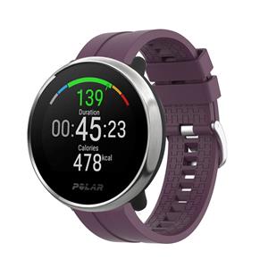 Strap-it Polar Ignite extreme silicone band (paars)