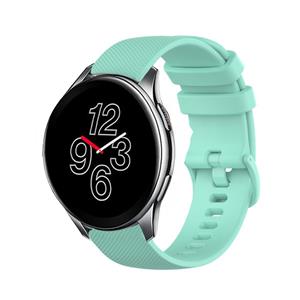 Strap-it OnePlus Watch 3 luxe siliconen bandje (aqua)