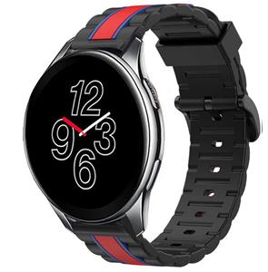 Strap-it OnePlus Watch 3 Special Edition band (zwart/rood)