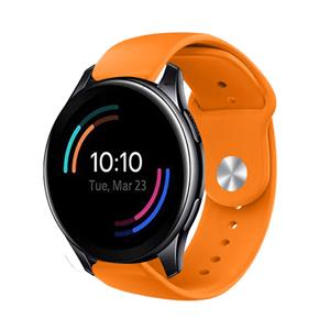 Strap-it OnePlus Watch 3 sport band (oranje)