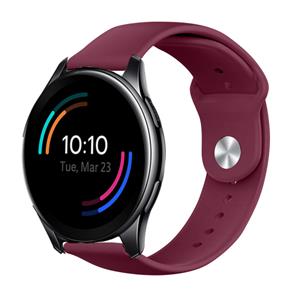 Strap-it OnePlus Watch 3 sport bandje (bordeaux)