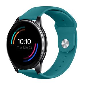Strap-it OnePlus Watch 3 sport bandje (groen-blauw)