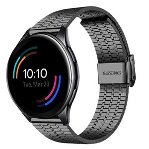 Strap-it OnePlus Watch 3 roestvrij stalen band (zwart)