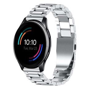 Strap-it OnePlus Watch 3 stalen band (zilver)