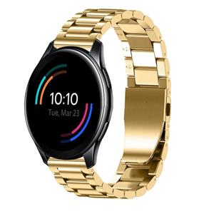 Strap-it OnePlus Watch 3 stalen band (goud)