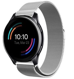 Strap-it OnePlus Watch 3 Milanese band (zilver)