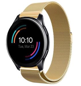 Strap-it OnePlus Watch 3 Milanese band (goud)