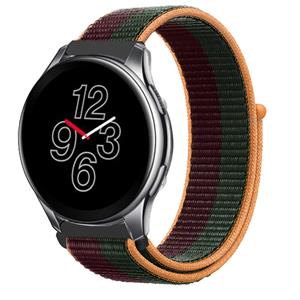 Strap-it OnePlus Watch 3 nylon band (dark cherry)