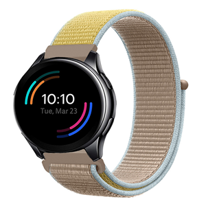 Strap-it OnePlus Watch 3 nylon bandje (camel)