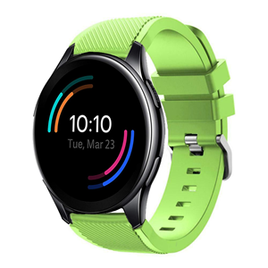 Strap-it OnePlus Watch 3 siliconen bandje (lichtgroen)