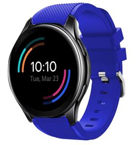 Strap-it OnePlus Watch 3 siliconen bandje (blauw)
