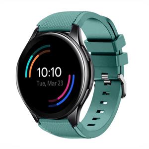 Strap-it OnePlus Watch 3 siliconen band (dennengroen)