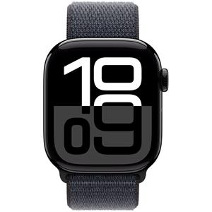 Apple Watch Series 10 GPS 42mm Aluminium Case met Ink Sport Loop Smartwatch Zwart