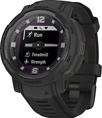 Garmin Instinct Crossover Solar 45 mm zwart met een zwarte siliconen polsband [Tactical Edition] - refurbished