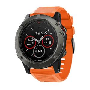 Strap-it Garmin Tactix 7 Pro siliconen bandje (oranje)