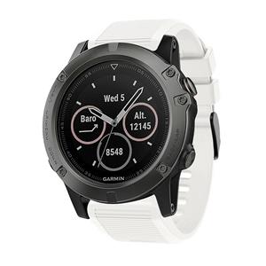 Strap-it Garmin Tactix 7 Pro siliconen bandje (wit)