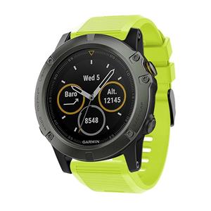 Strap-it Garmin Tactix 8 - 51mm siliconen bandje (lichtgroen)