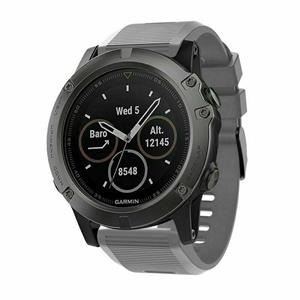Strap-it Garmin Tactix 8 - 51mm siliconen bandje (grijs)