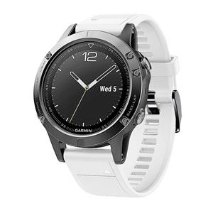 Strap-it Garmin Tactix 8 - 47mm siliconen bandje (wit)