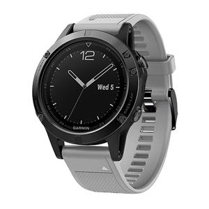 Strap-it Garmin Tactix 8 - 47mm siliconen bandje (grijs)