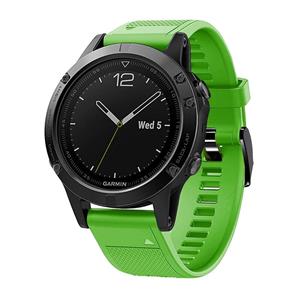 Strap-it Garmin Tactix 8 - 47mm siliconen bandje (groen)