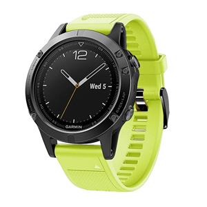 Strap-it Garmin Tactix 8 - 47mm siliconen bandje (lichtgroen)