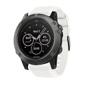 Strap-it Garmin Tactix 7 siliconen bandje (wit)