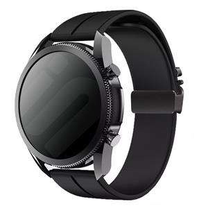 Strap-it Oppo Watch X2 siliconen band met P-buckle (zwart)