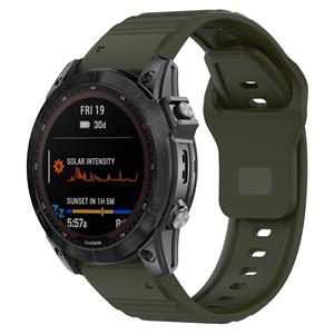 Strap-it Garmin Tactix 7 outdoor siliconen band (legergroen)