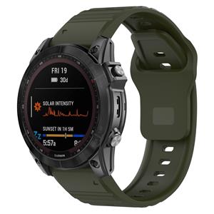 Strap-it Garmin Tactix 8 - 47mm outdoor siliconen band (legergroen)