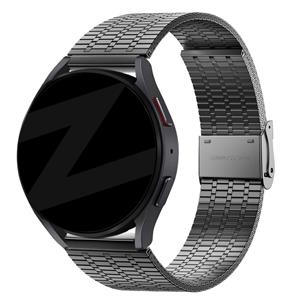 Bandz Oppo Watch X2 verstelbare stalen band (zwart)