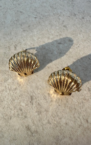 Jurkjes Schelpen Oorbellen Goud