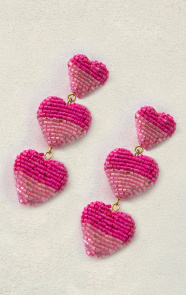 Jurkjes Hearts Sparkle Oorbellen Nanouk Roze